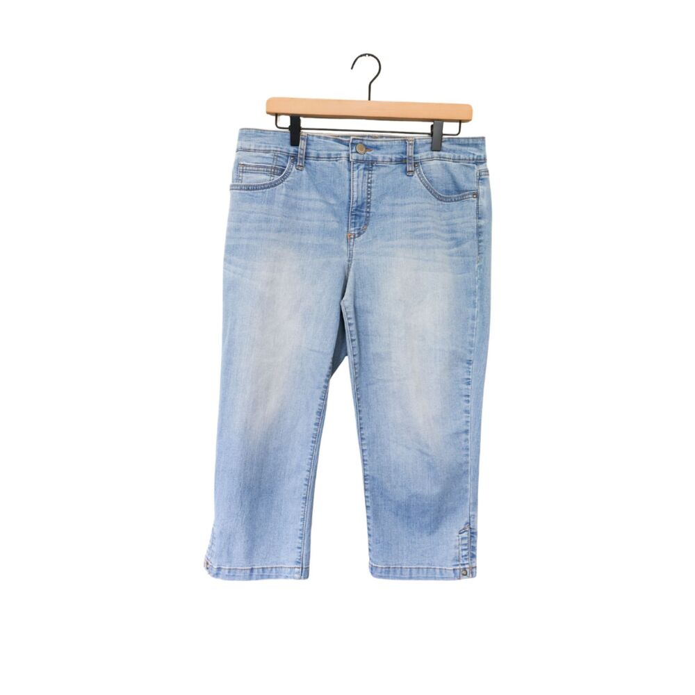 Bandolino Mandie High Rise Denim Capri 10